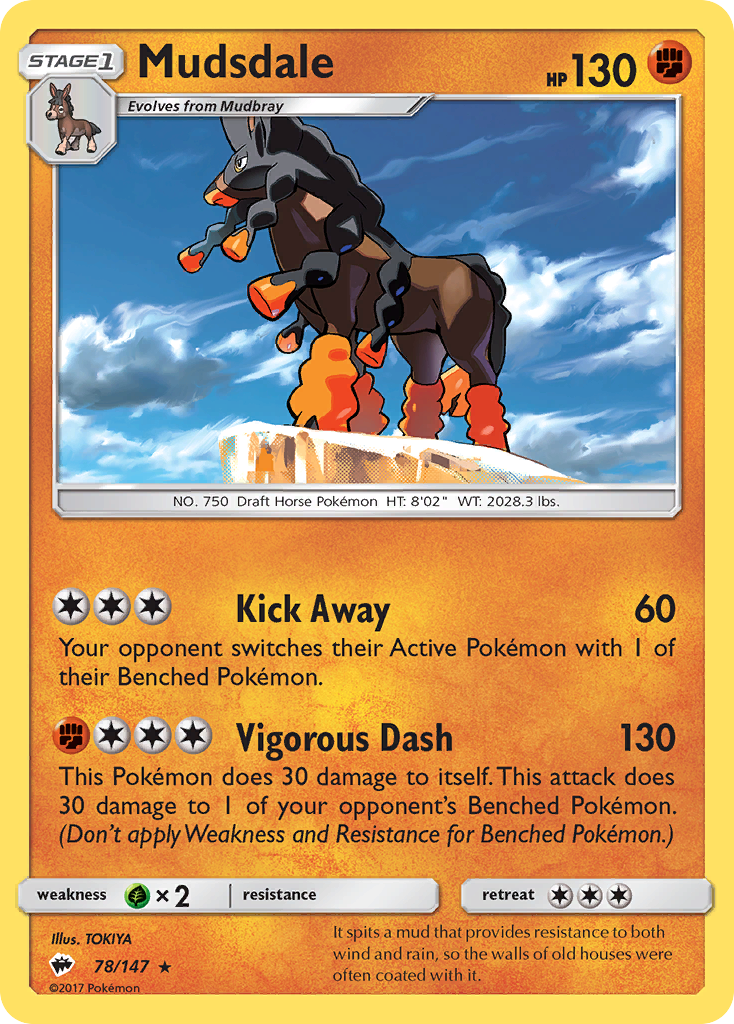 Mudsdale (78/147) [Sun & Moon: Burning Shadows] | Good Games Cannington