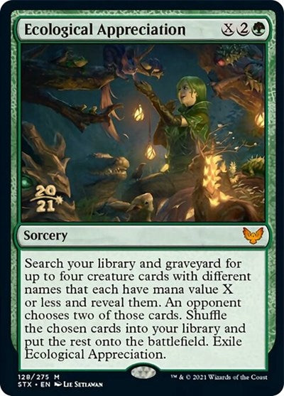 Ecological Appreciation [Strixhaven: School of Mages Prerelease Promos] | Good Games Cannington