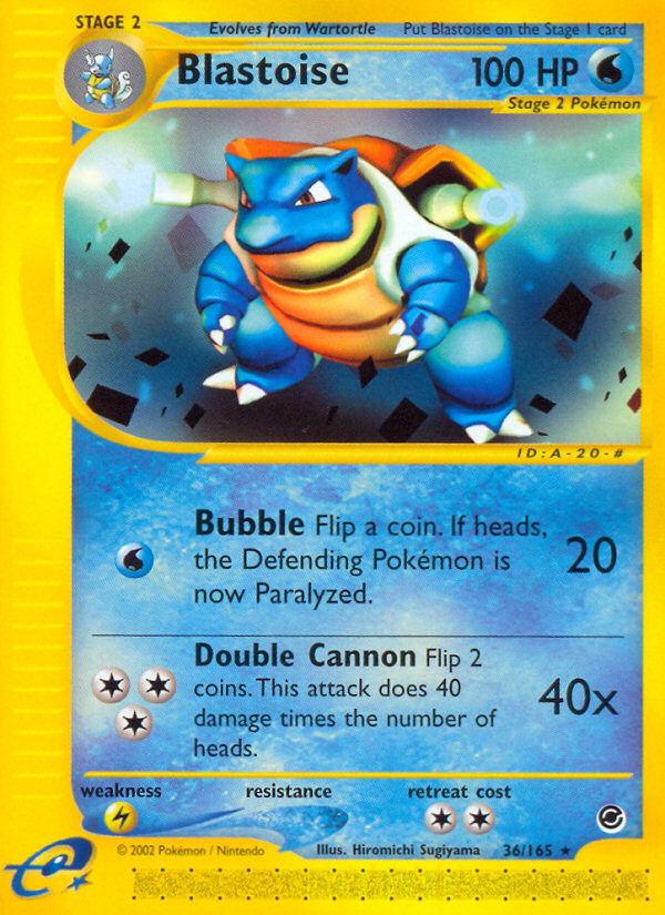 Blastoise (36/165) [Expedition: Base Set] | Good Games Cannington