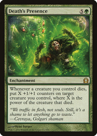 Death's Presence [Return to Ravnica] | Good Games Cannington