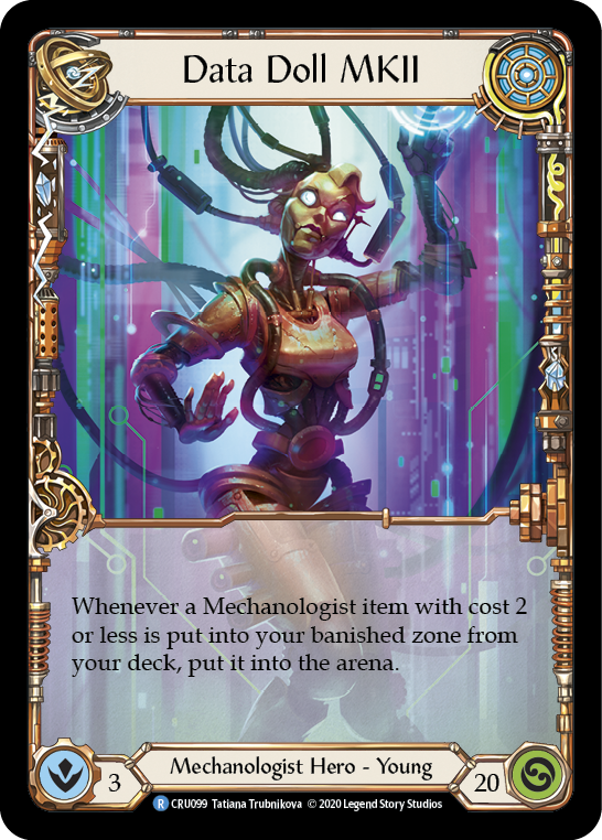 Data Doll MKII [CRU099] 1st Edition Rainbow Foil | Good Games Cannington
