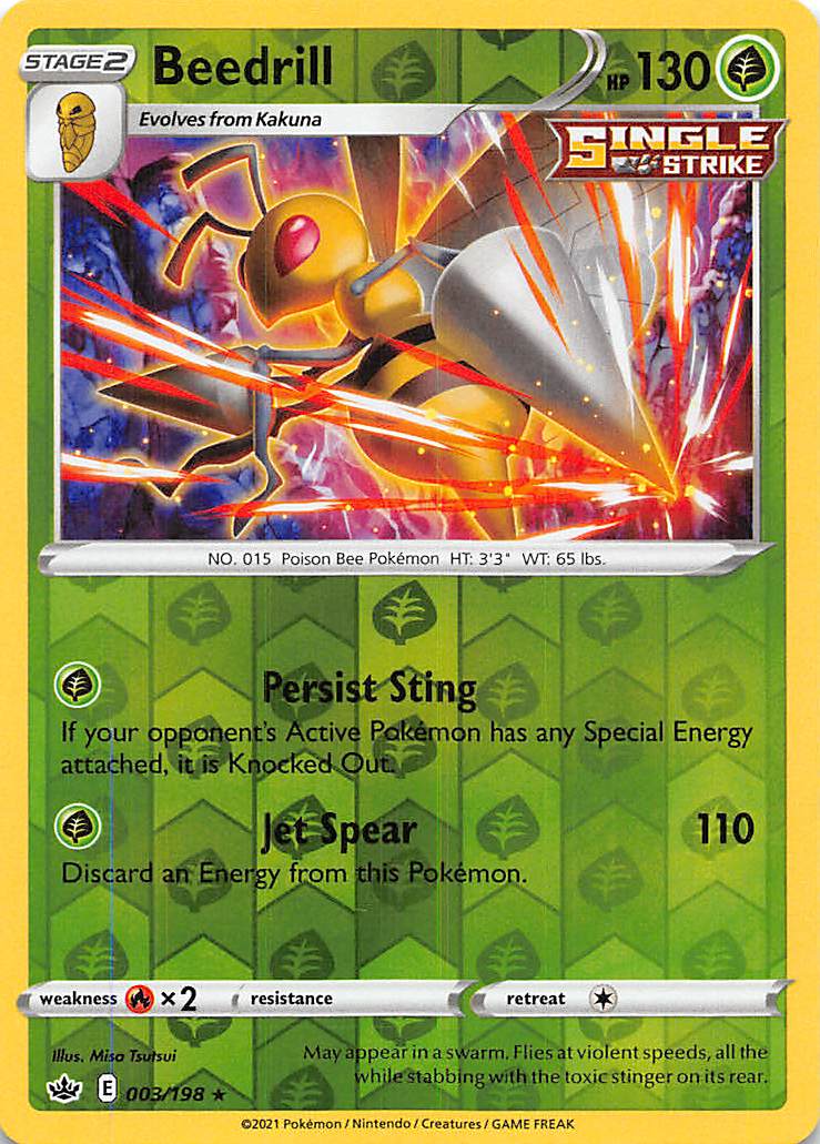 Beedrill (003/198) [Sword & Shield: Chilling Reign] | Good Games Cannington