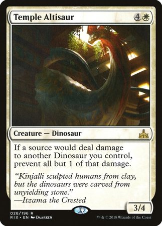Temple Altisaur [Rivals of Ixalan] | Good Games Cannington
