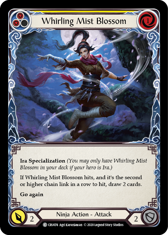 Whirling Mist Blossom [CRU074] 1st Edition Normal | Good Games Cannington