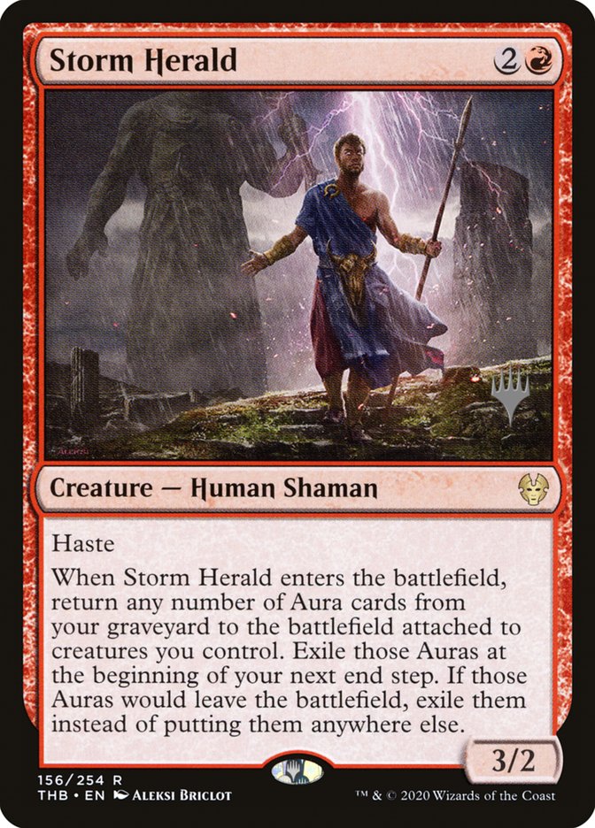 Storm Herald (Promo Pack) [Theros Beyond Death Promos] | Good Games Cannington
