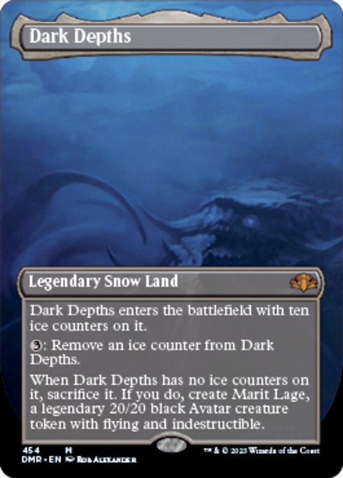 Dark Depths (Borderless Alternate Art) [Dominaria Remastered] | Good Games Cannington