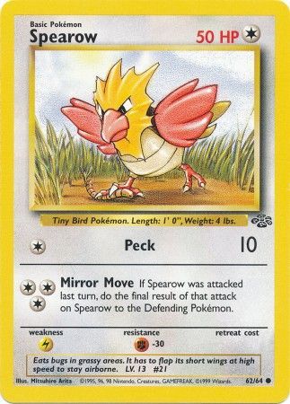 Spearow (62/64) [Jungle Unlimited] | Good Games Cannington