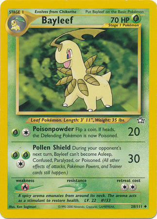 Bayleef (28/111) [Neo Genesis Unlimited] | Good Games Cannington