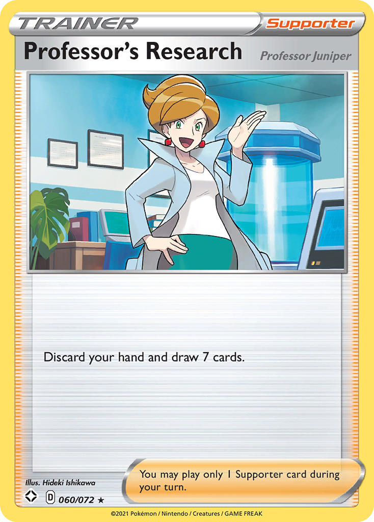 Professor's Research (060/072) (Professor Juniper) [Sword & Shield: Shining Fates] | Good Games Cannington
