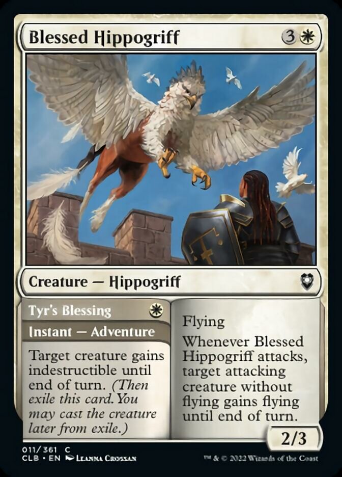 Blessed Hippogriff // Tyr's Blessing [Commander Legends: Battle for Baldur's Gate] | Good Games Cannington