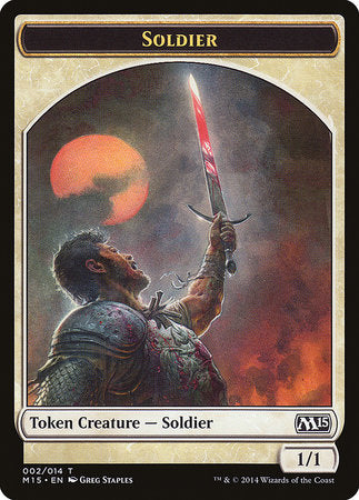 Soldier Token [Magic 2015 Tokens] | Good Games Cannington