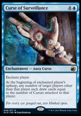Curse of Surveillance (Promo Pack) [Innistrad: Midnight Hunt Promos] | Good Games Cannington