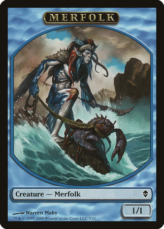 Merfolk Token [Zendikar Tokens] | Good Games Cannington