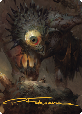 Nothic Art Card (Gold-Stamped Signature) [Commander Legends: Battle for Baldur's Gate Art Series] | Good Games Cannington