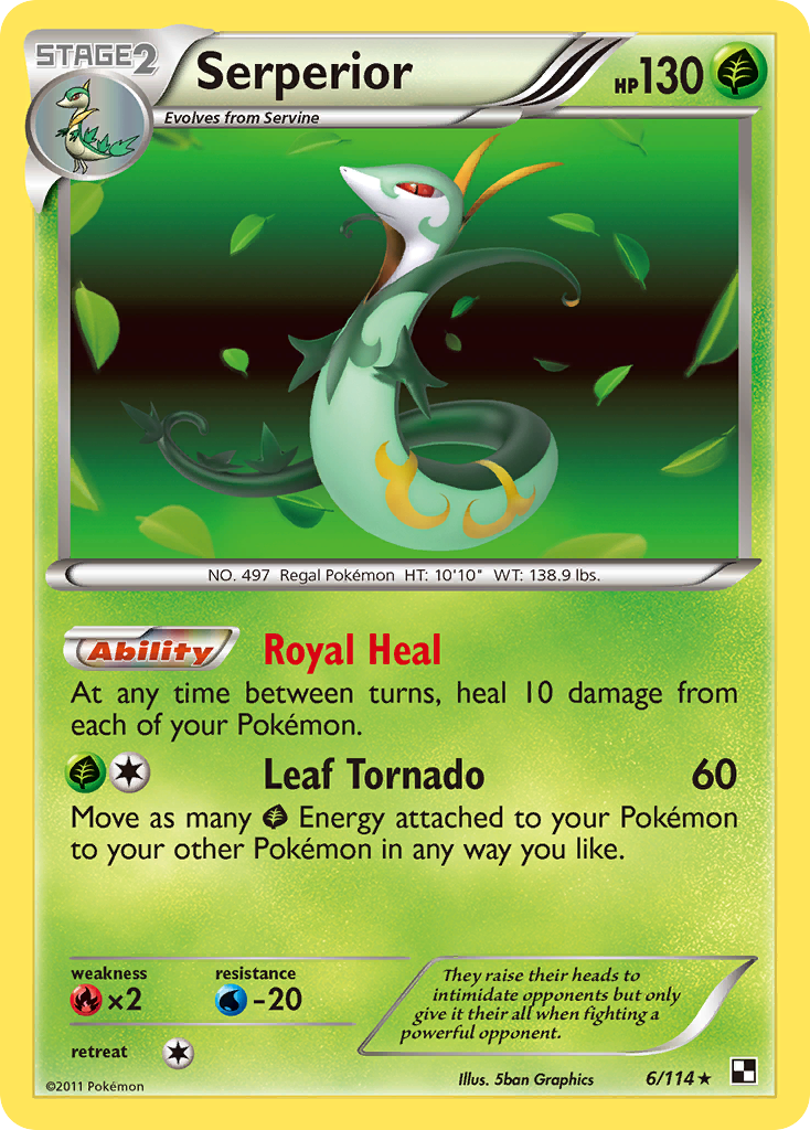 Serperior (6/114) [Black & White: Base Set] | Good Games Cannington