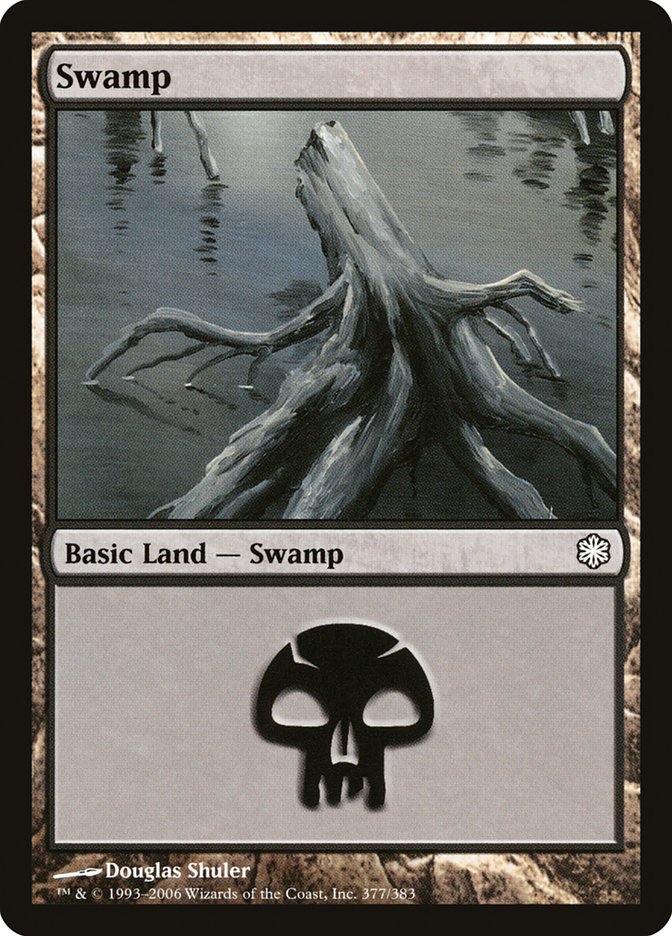 Swamp (377) [Coldsnap Theme Decks] | Good Games Cannington