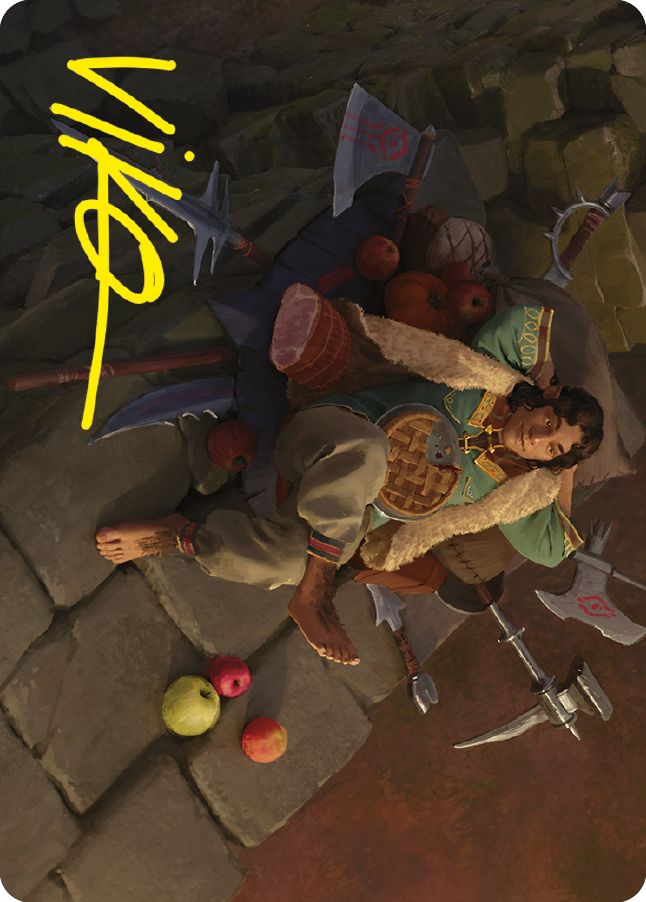 Merry, Warden of Isengard Art Card (Gold-Stamped Signature) [The Lord of the Rings: Tales of Middle-earth Art Series] | Good Games Cannington