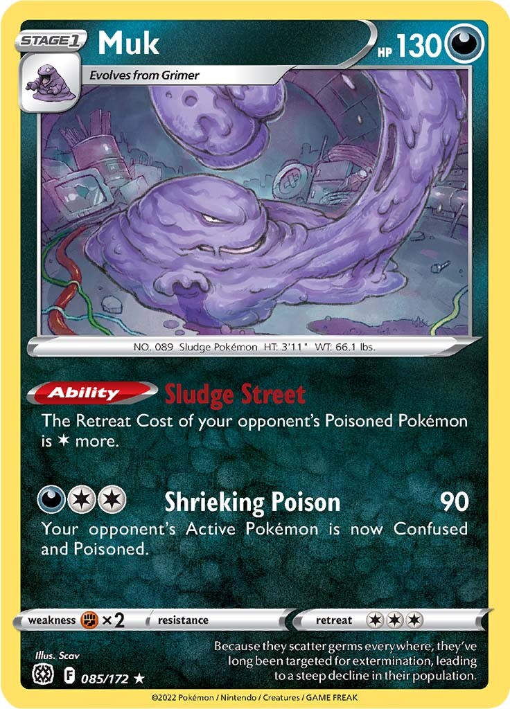 Muk (085/172) [Sword & Shield: Brilliant Stars] | Good Games Cannington
