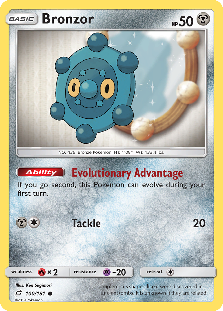 Bronzor (100/181) [Sun & Moon: Team Up] | Good Games Cannington