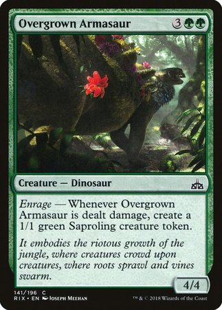 Overgrown Armasaur [Rivals of Ixalan] | Good Games Cannington