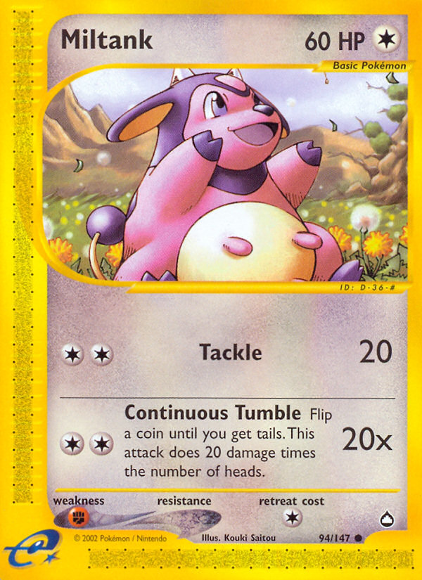 Miltank (94/147) [Aquapolis] | Good Games Cannington