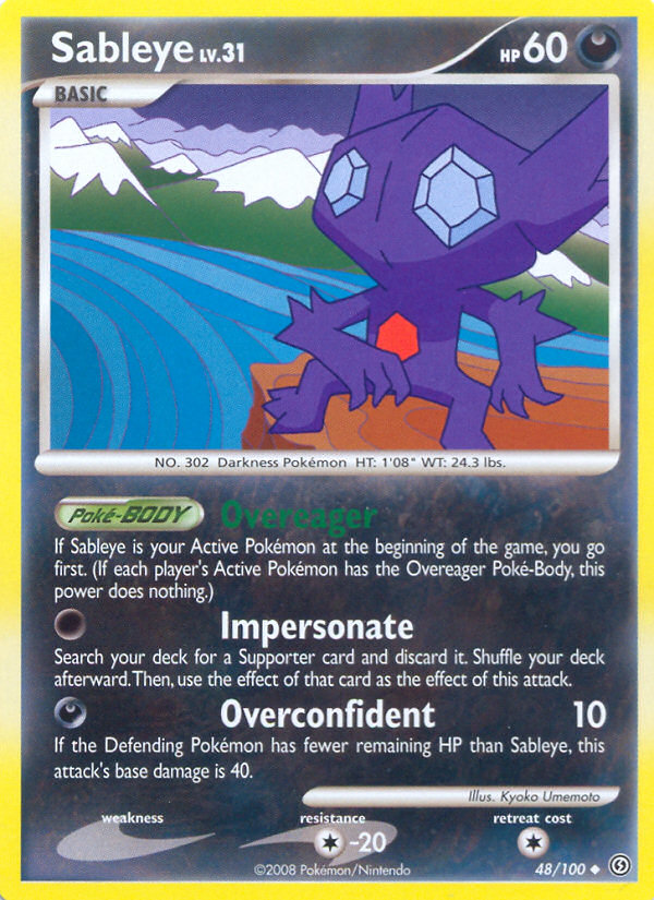 Sableye (48/100) [Diamond & Pearl: Stormfront] | Good Games Cannington