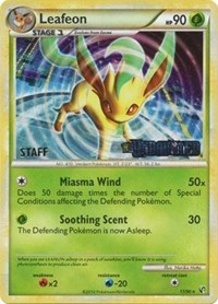 Leafeon (17/90) (Prerelease Promo) [Staff] [Nintendo: Black Star Promos] | Good Games Cannington