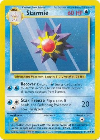 Starmie (64/102) [Base Set Unlimited] | Good Games Cannington