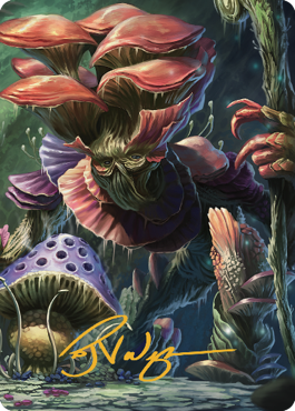 Myconid Spore Tender Art Card (Gold-Stamped Signature) [Commander Legends: Battle for Baldur's Gate Art Series] | Good Games Cannington
