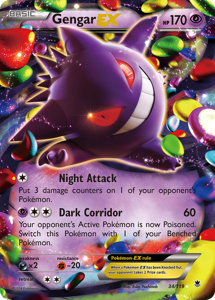 Gengar EX (34/119) [XY: Phantom Forces] | Good Games Cannington