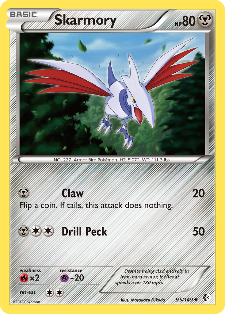 Skarmory (95/149) [Black & White: Boundaries Crossed] | Good Games Cannington