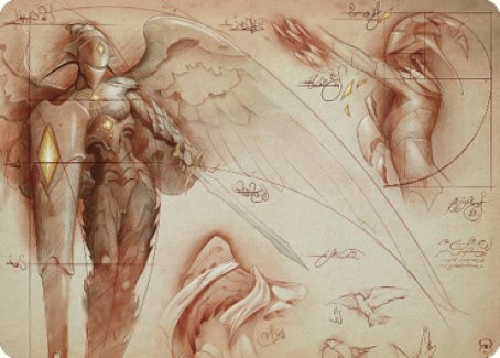 Platinum Angel Art Card [The Brothers' War Art Series] | Good Games Cannington