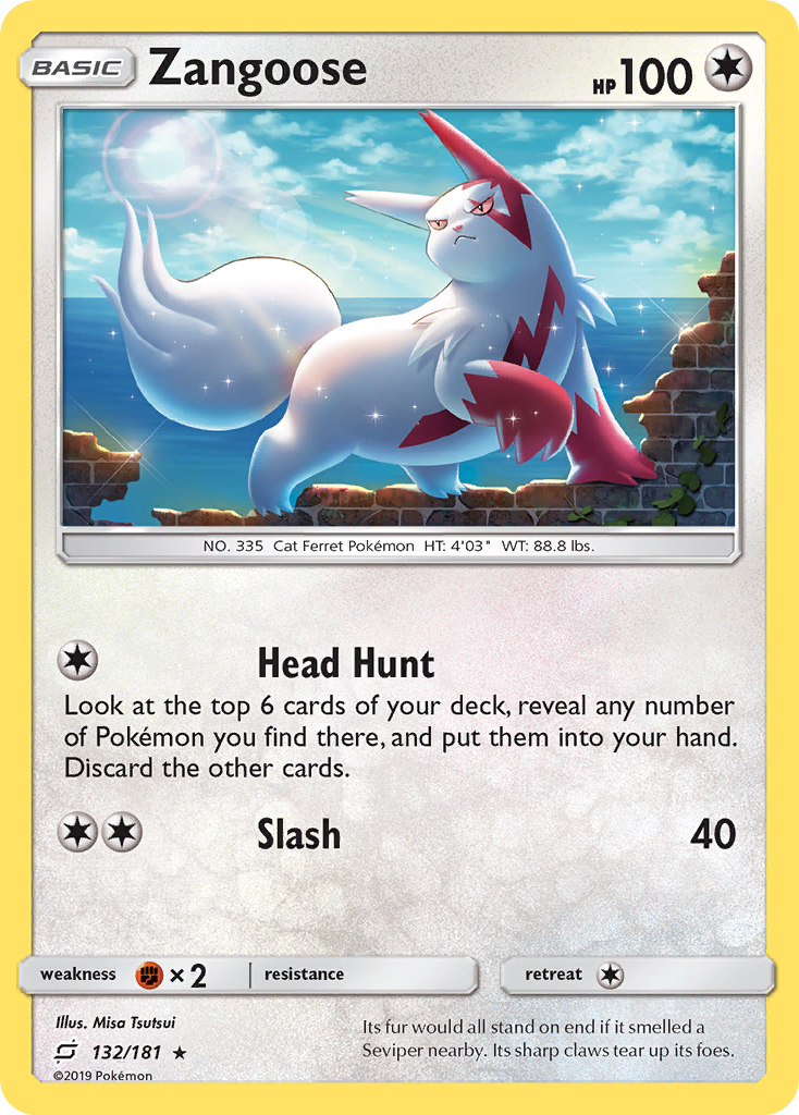 Zangoose (132/181) [Sun & Moon: Team Up] | Good Games Cannington