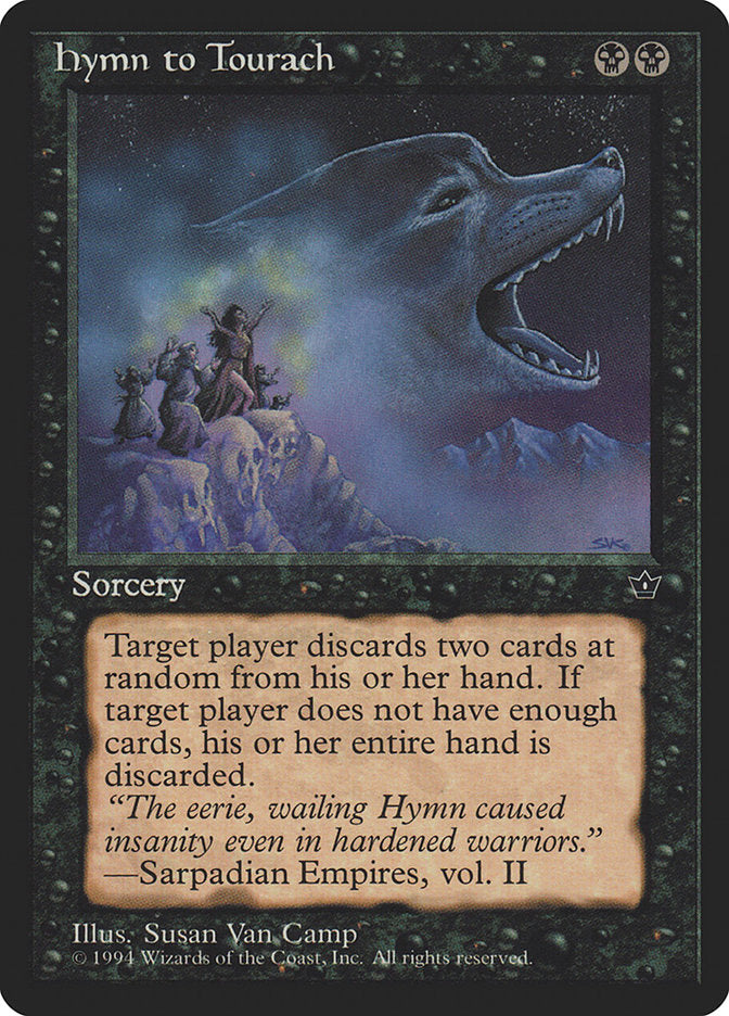 Hymn to Tourach (Susan Van Camp) [Fallen Empires] | Good Games Cannington