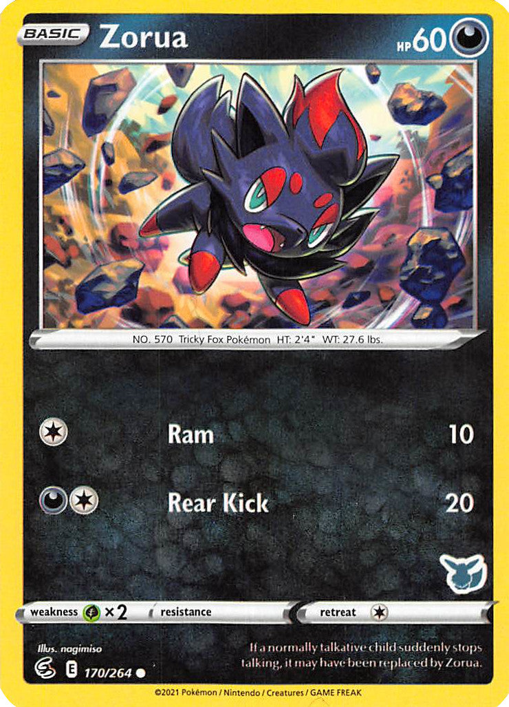 Zorua (170/264) (Eevee Deck) [Battle Academy 2022] | Good Games Cannington