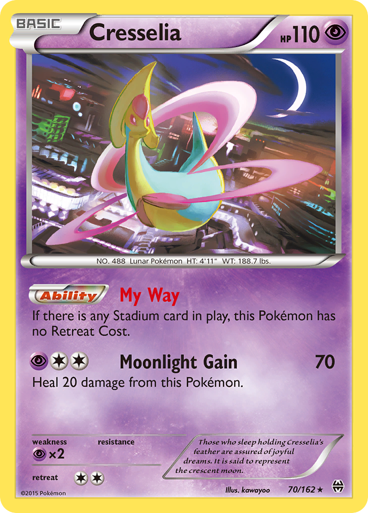Cresselia (70/162) [XY: BREAKthrough] | Good Games Cannington