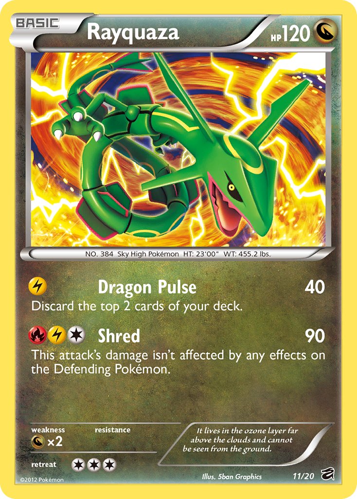 Rayquaza (11/20) (Blister Exclusive) [Black & White: Dragon Vault] | Good Games Cannington
