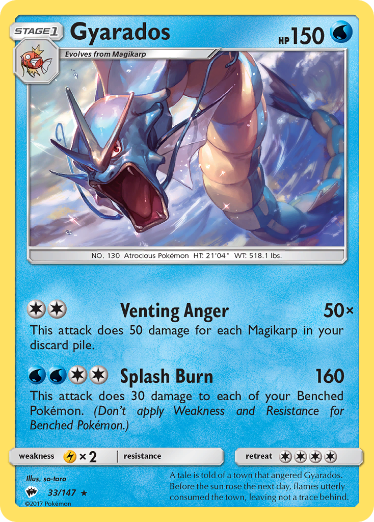 Gyarados (33/147) [Sun & Moon: Burning Shadows] | Good Games Cannington