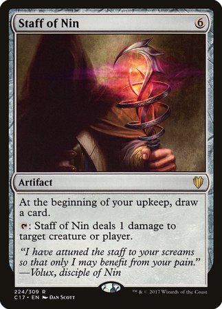 Staff of Nin [Commander 2017] | Good Games Cannington
