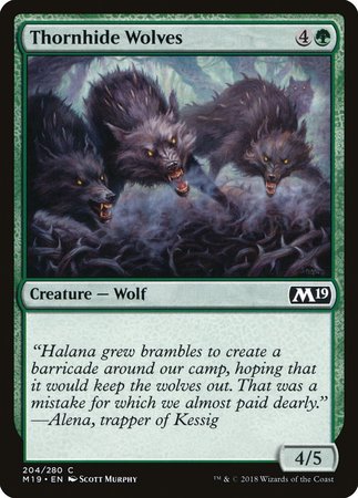 Thornhide Wolves [Core Set 2019] | Good Games Cannington