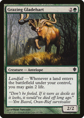 Grazing Gladehart [Commander 2013] | Good Games Cannington