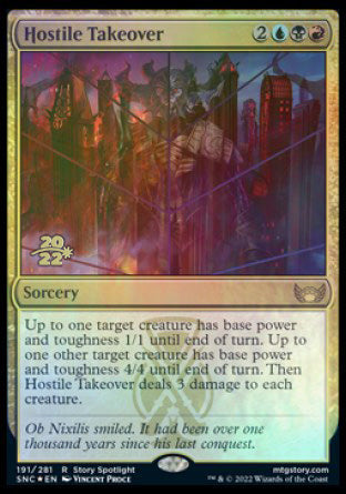 Hostile Takeover [Streets of New Capenna Prerelease Promos] | Good Games Cannington