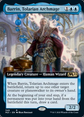 Barrin, Tolarian Archmage (Extended Art) [Core Set 2021] | Good Games Cannington