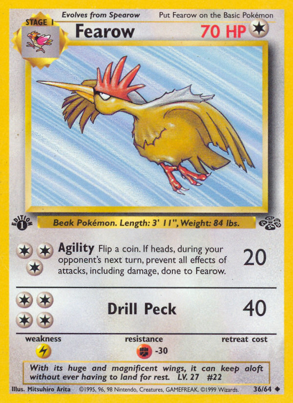 Fearow (36/64) [Jungle 1st Edition] | Good Games Cannington