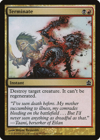 Terminate [Commander 2011] | Good Games Cannington