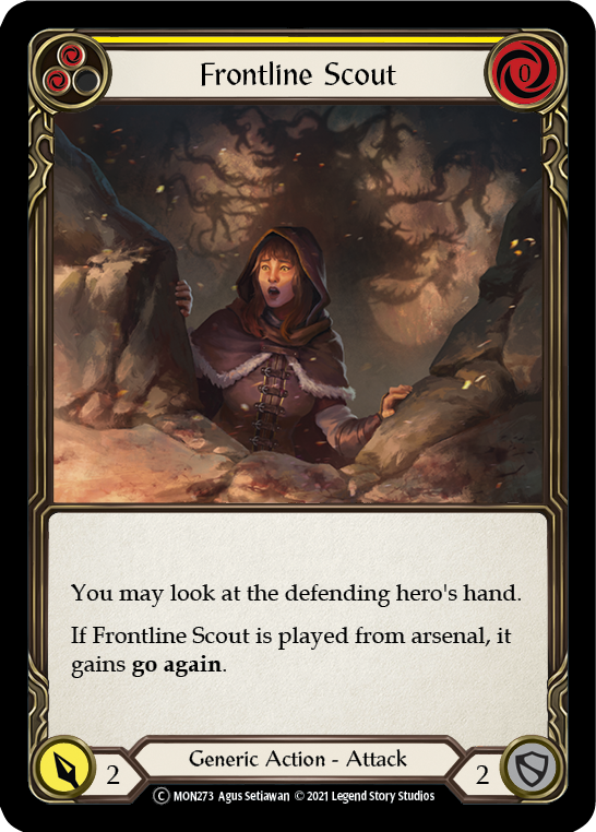 Frontline Scout (Yellow) [U-MON273-RF] Unlimited Rainbow Foil | Good Games Cannington