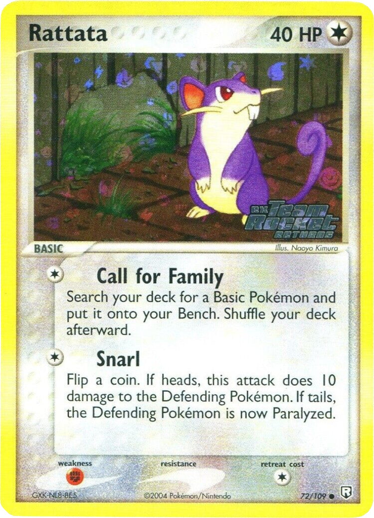 Rattata (72/109) (Stamped) [EX: Team Rocket Returns] | Good Games Cannington