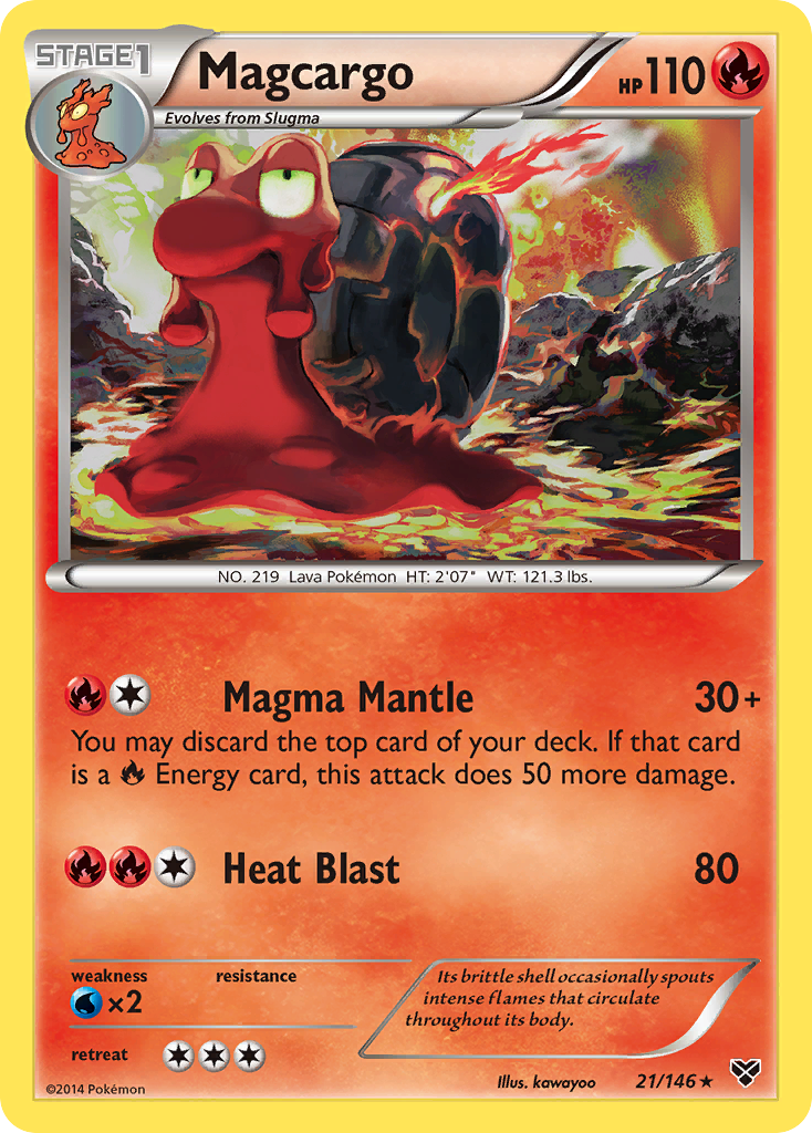 Magcargo (21/146) [XY: Base Set] | Good Games Cannington