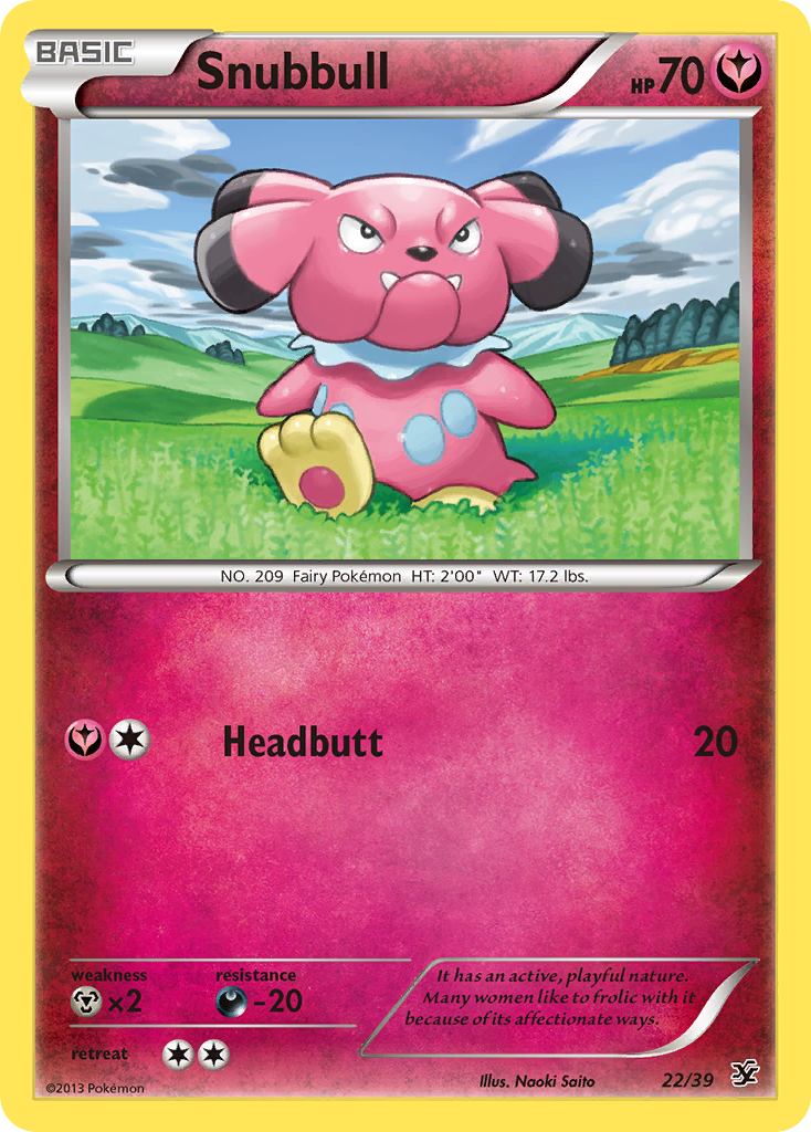Snubbull (22/39) [XY: Kalos Starter Set] | Good Games Cannington