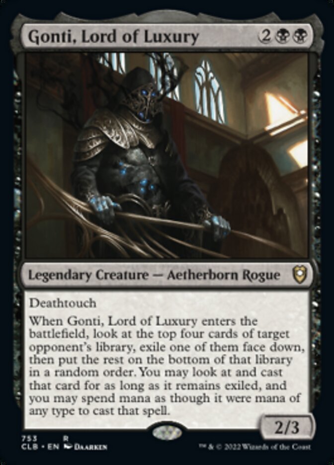 Gonti, Lord of Luxury [Commander Legends: Battle for Baldur's Gate] | Good Games Cannington